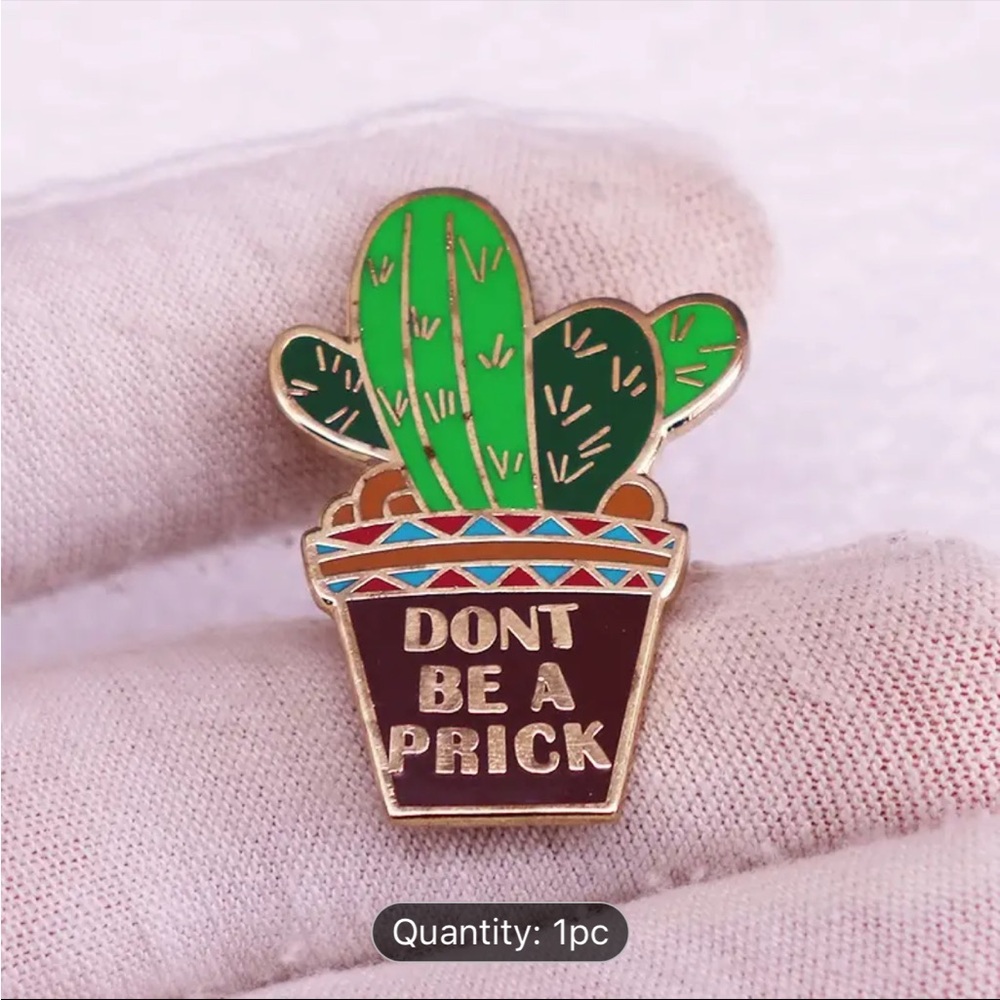 Funny Cactus Pin